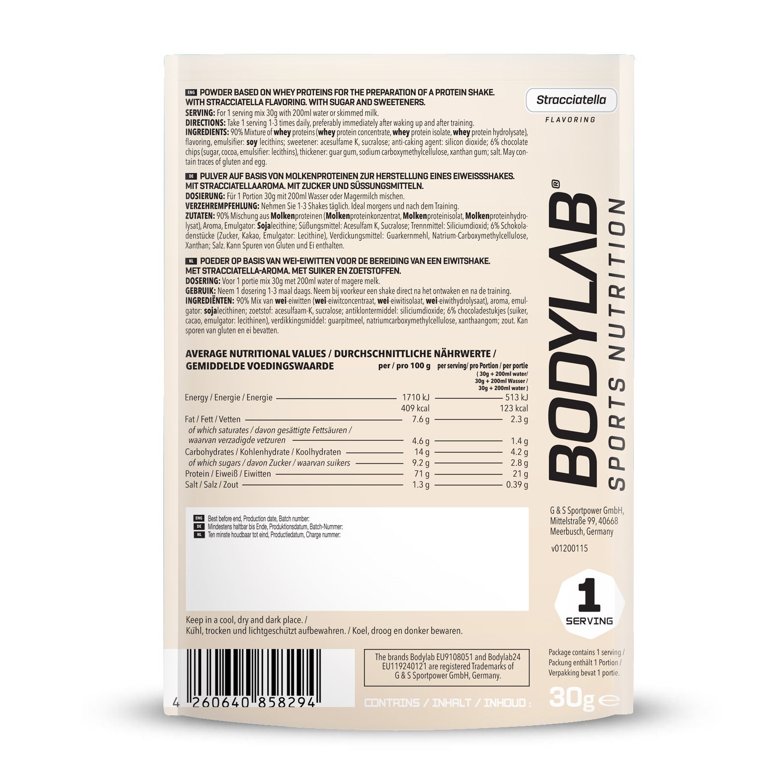 Whey Protein Probe (30g) Stracciatella