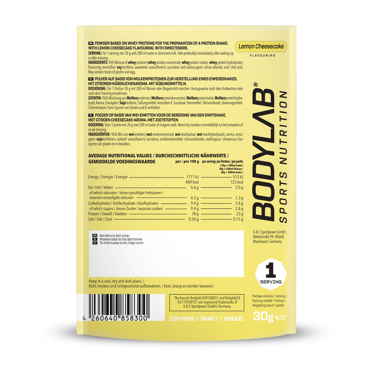 Whey Protein Probierboxen (8 Proben je 30g) Probierbox 2 (8x30g)