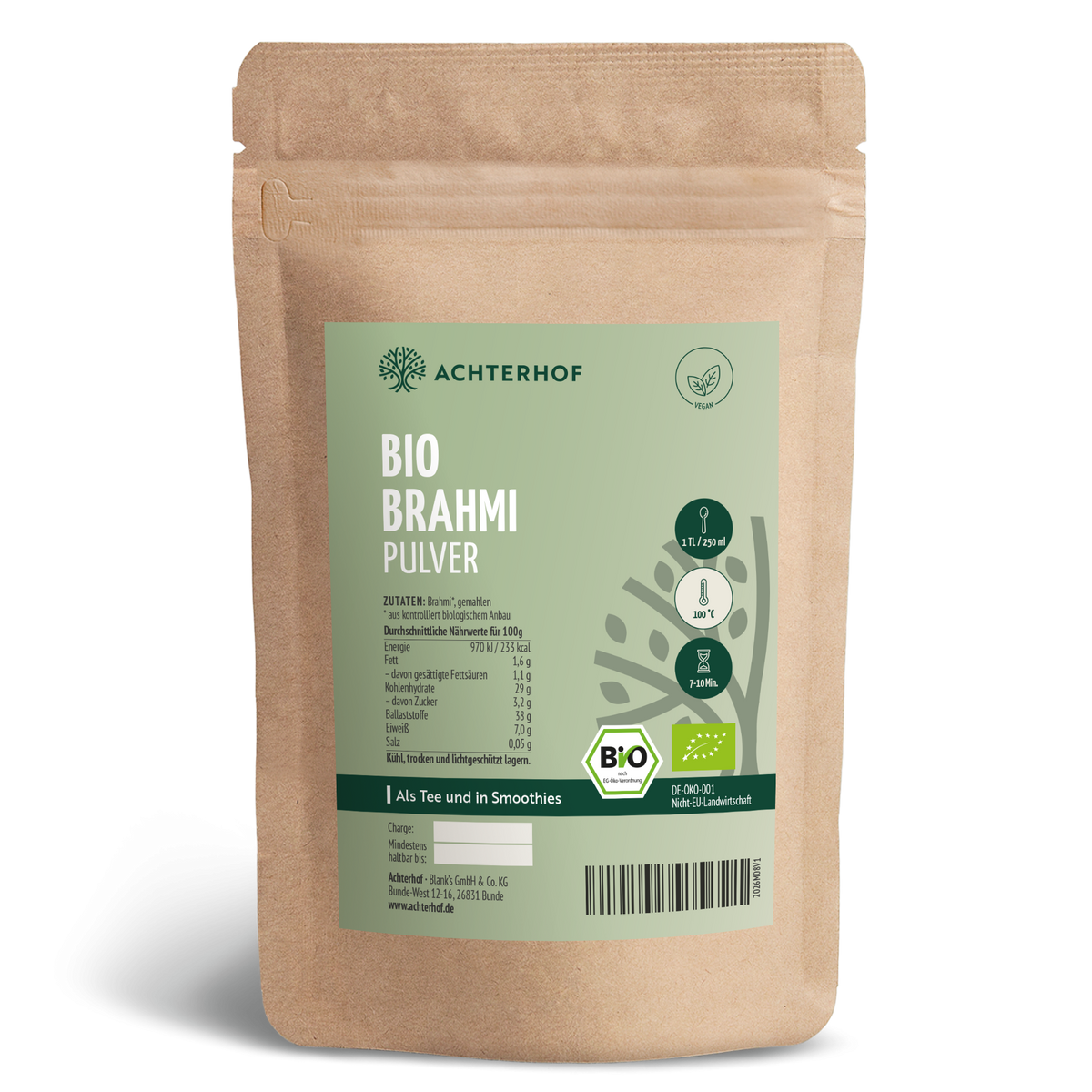 Brahmi Pulver Bio (250g)