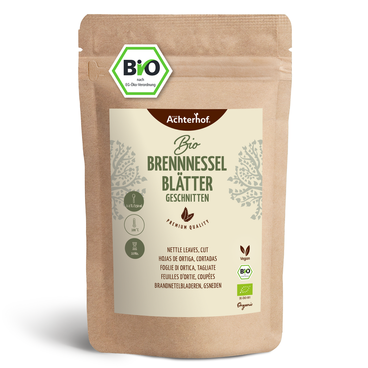 Brennnesselblätter geschnitten Bio (500g)