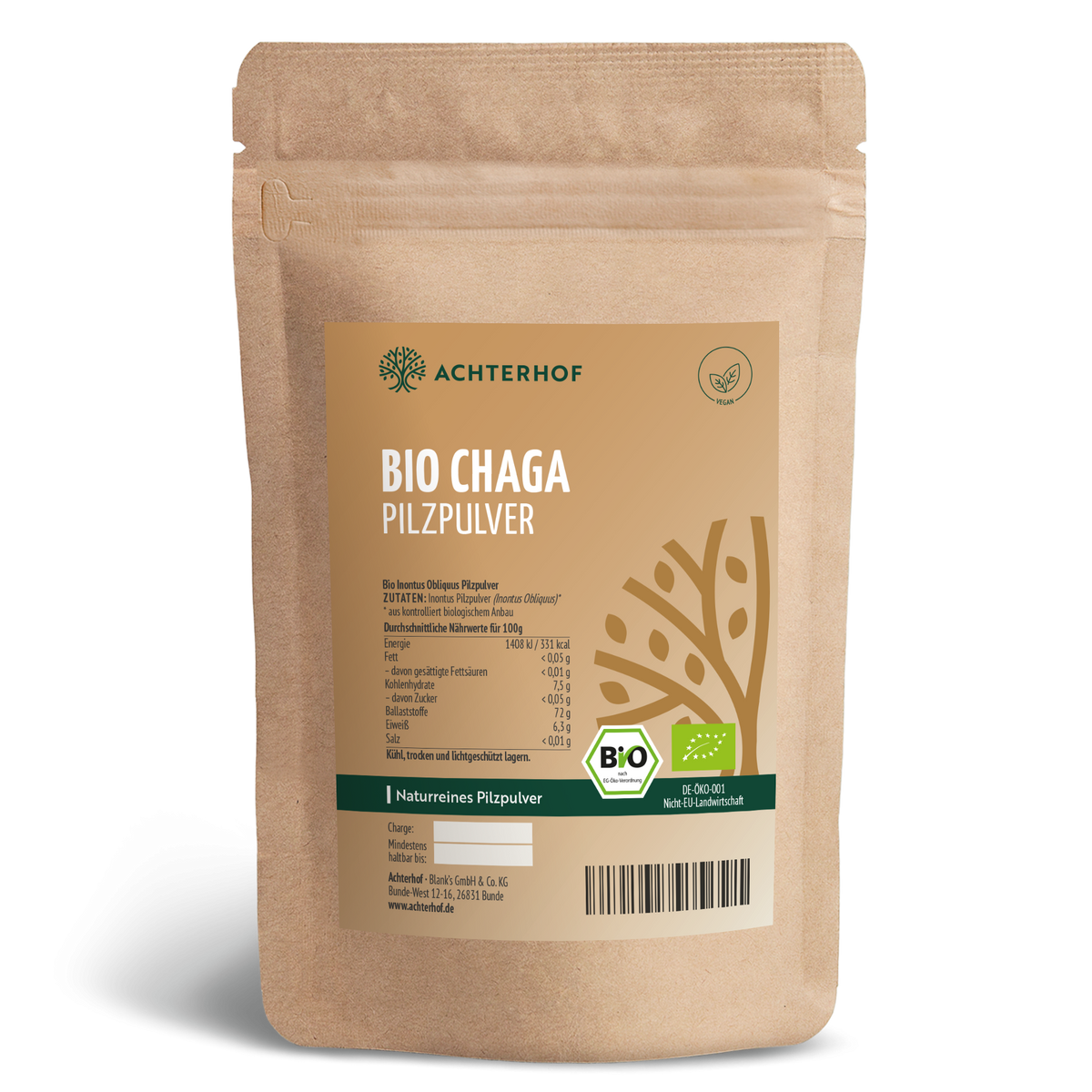 Bio Chaga Pilzpulver (250g)