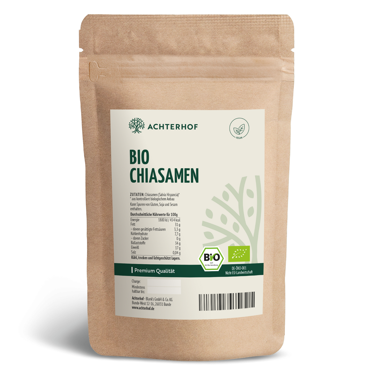 Bio Chiasamen schwarz (1000g)