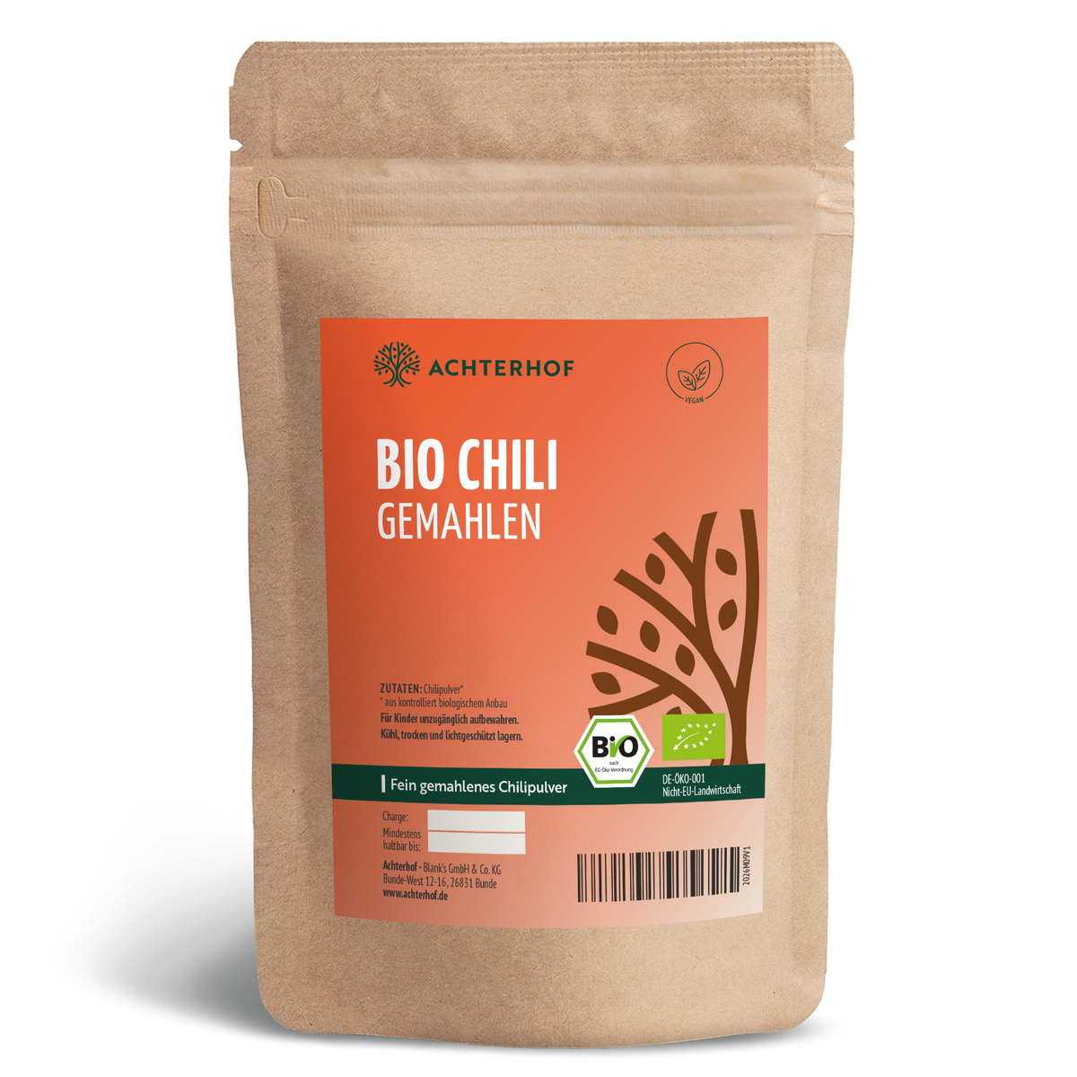 Chili gemahlen Bio (100g)