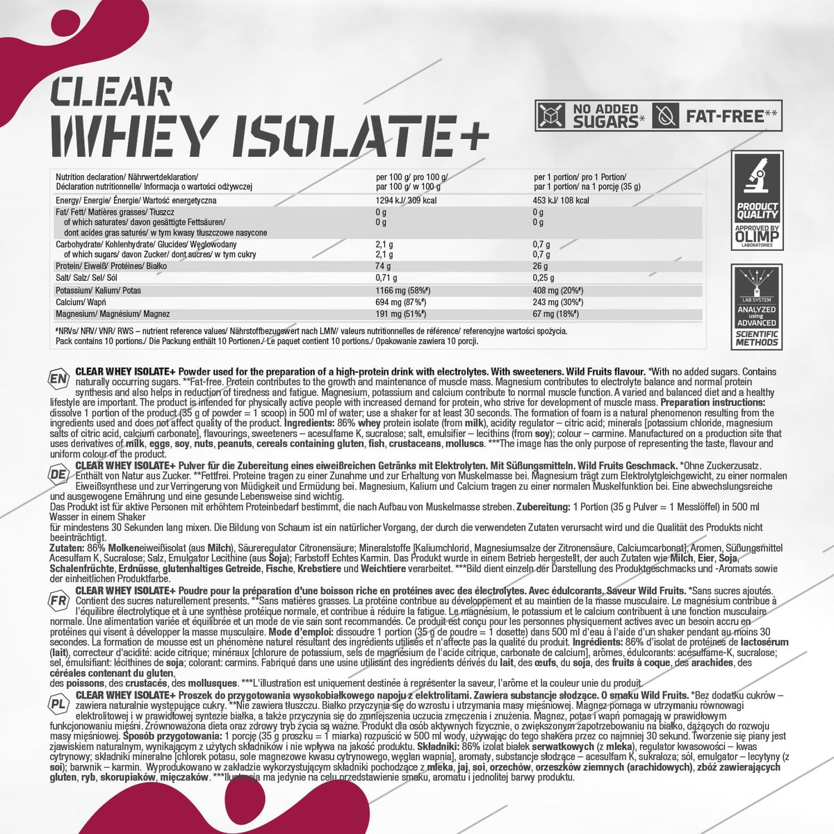 Clear Whey Isolate+ (350g)