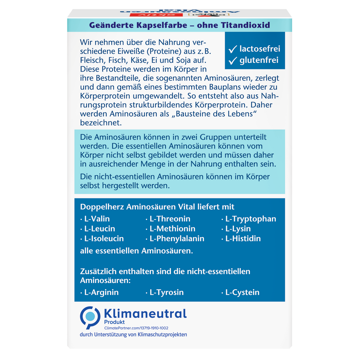 Aminosäuren Vital (30 Kapseln)