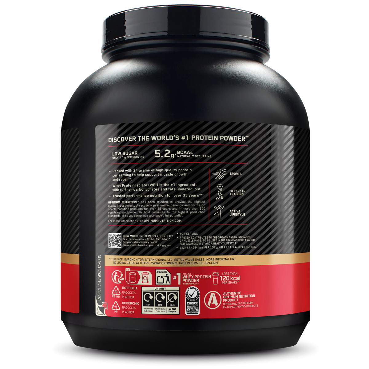 100% Whey Gold Standard (2040g) Chocolate Peanut Butter
