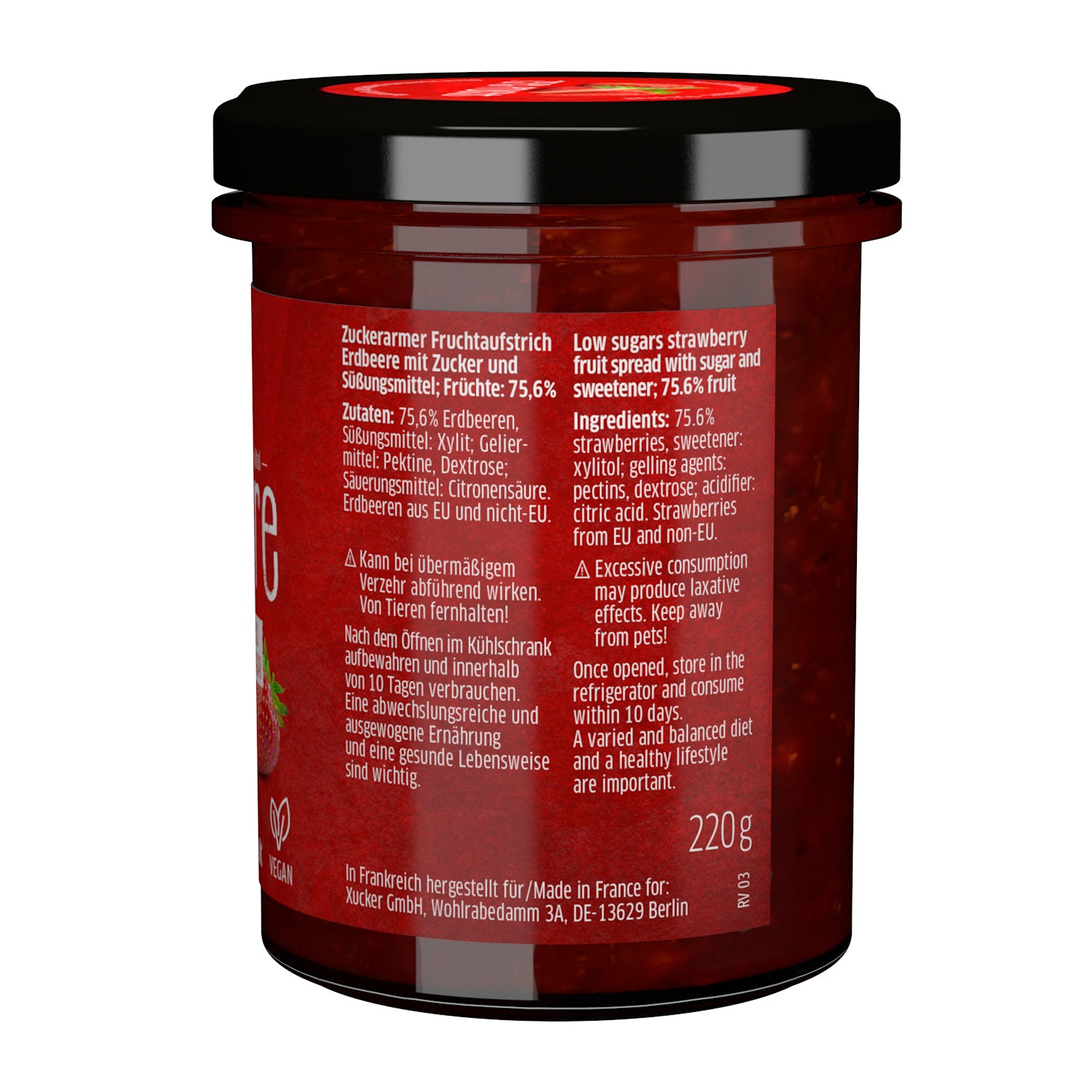 Fruchtaufstrich (220g) Erdbeer