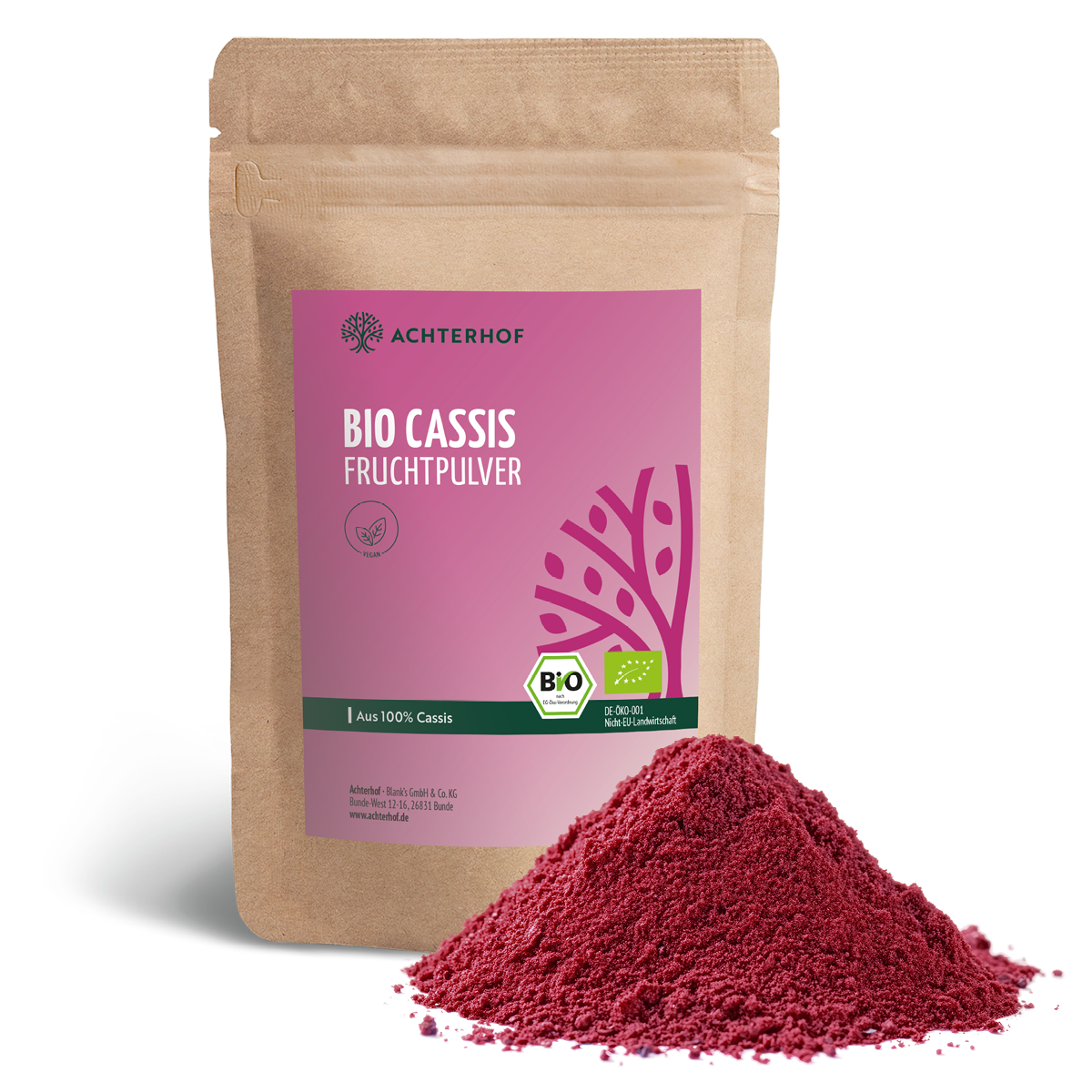 Bio Cassis Fruchtpulver (100g)