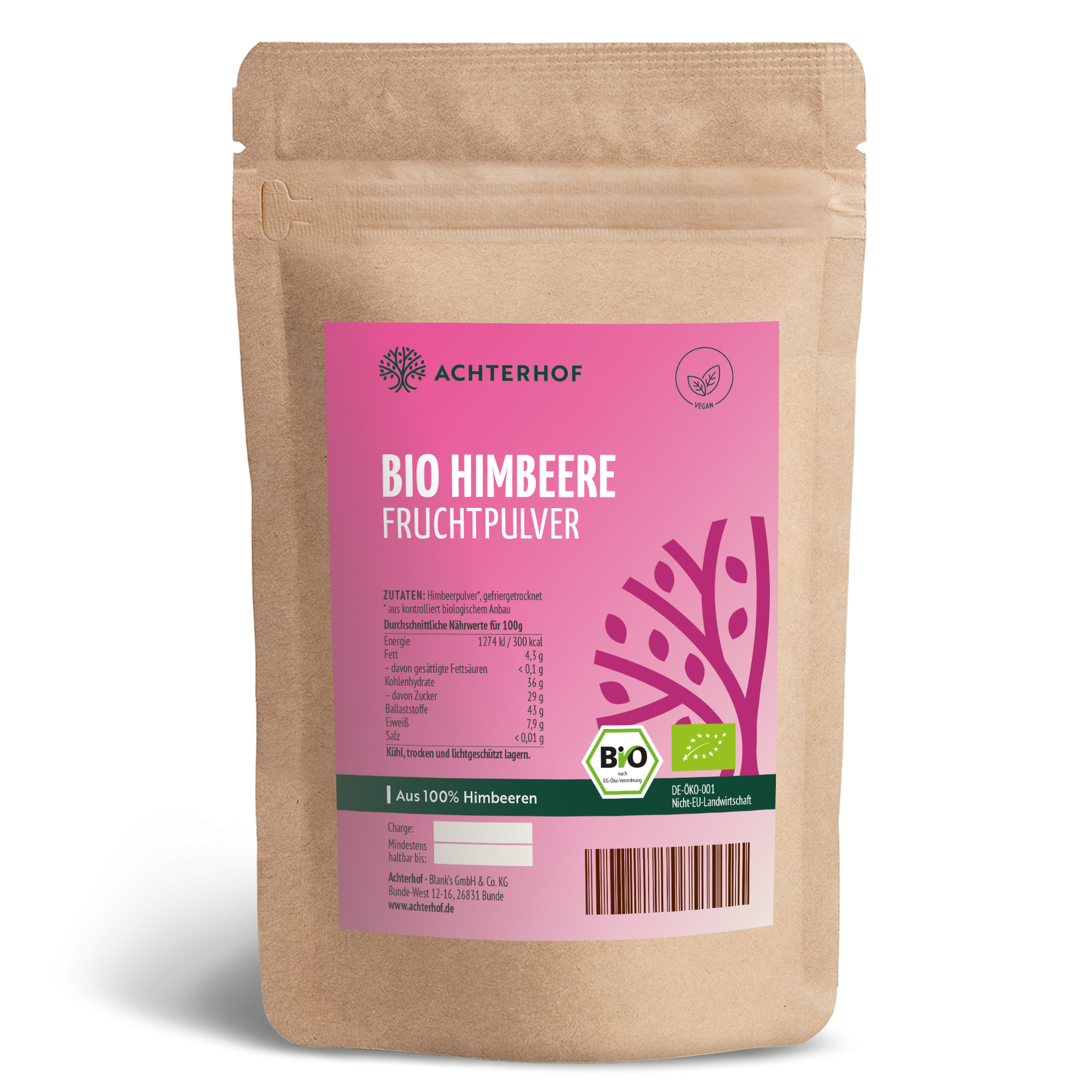 Bio Himbeere Fruchtpulver (250g)