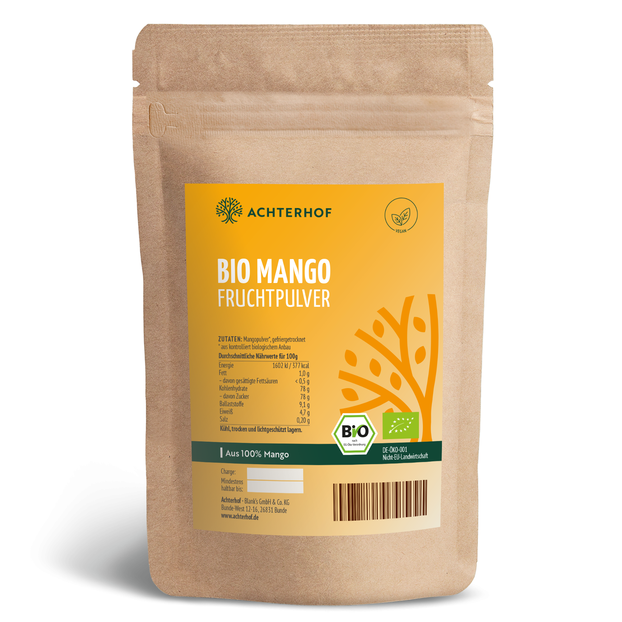 Bio Mango Fruchtpulver (250g)