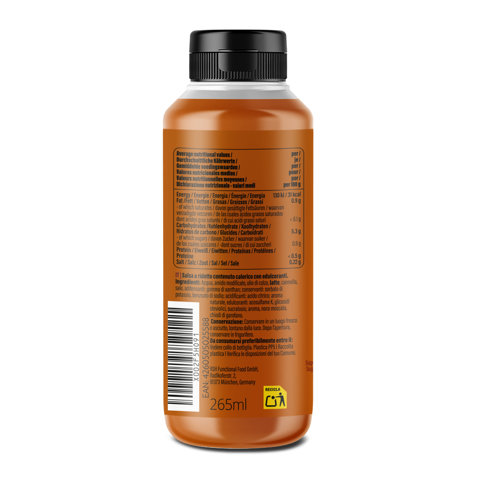 Mamma Mia Zero Saucen (265ml) Karamellkeks / Lotuskeks