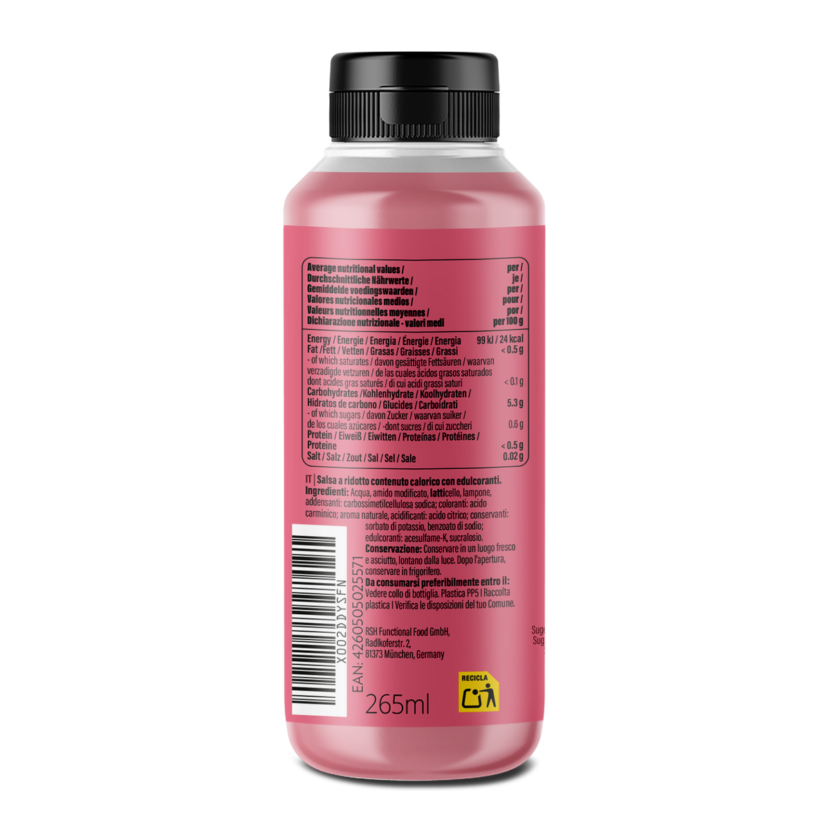 Mamma Mia Zero Saucen (265ml) Himbeere