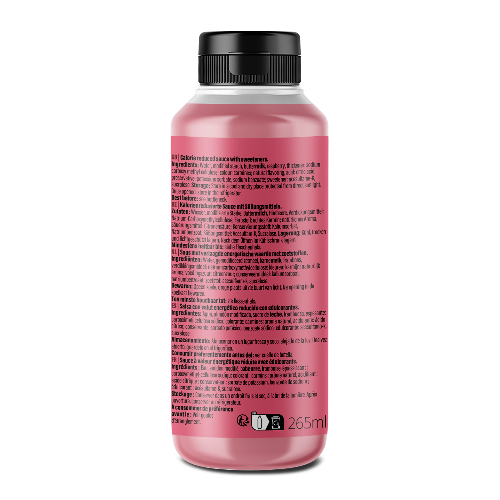 Mamma Mia Zero Saucen (265ml) Himbeere
