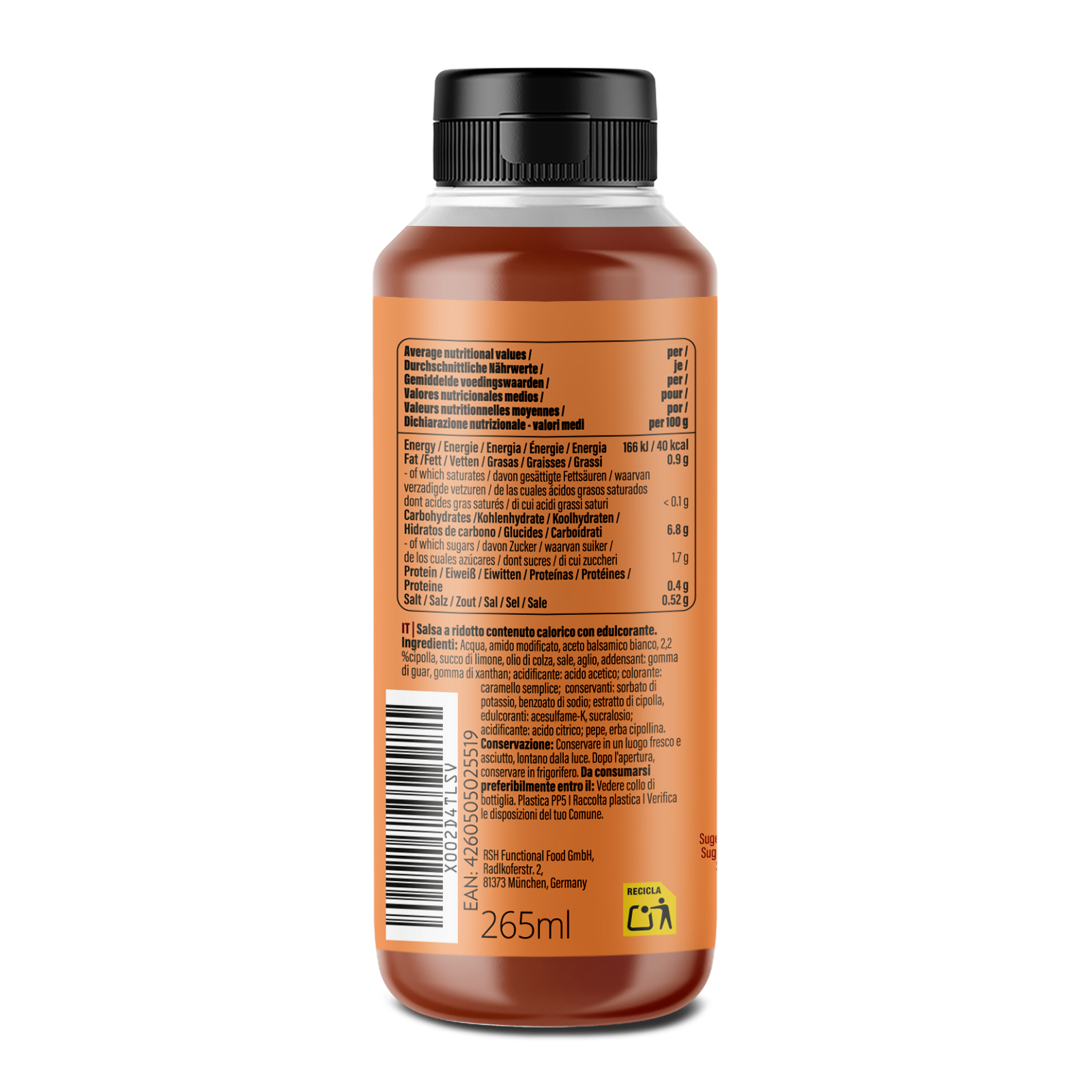 Mamma Mia Zero Saucen (265ml) süße Zwiebelsauce