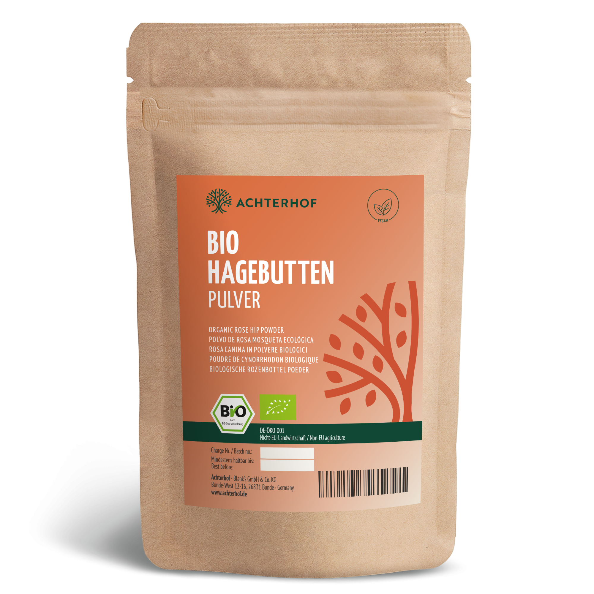 Bio Hagebutten Pulver (500g)