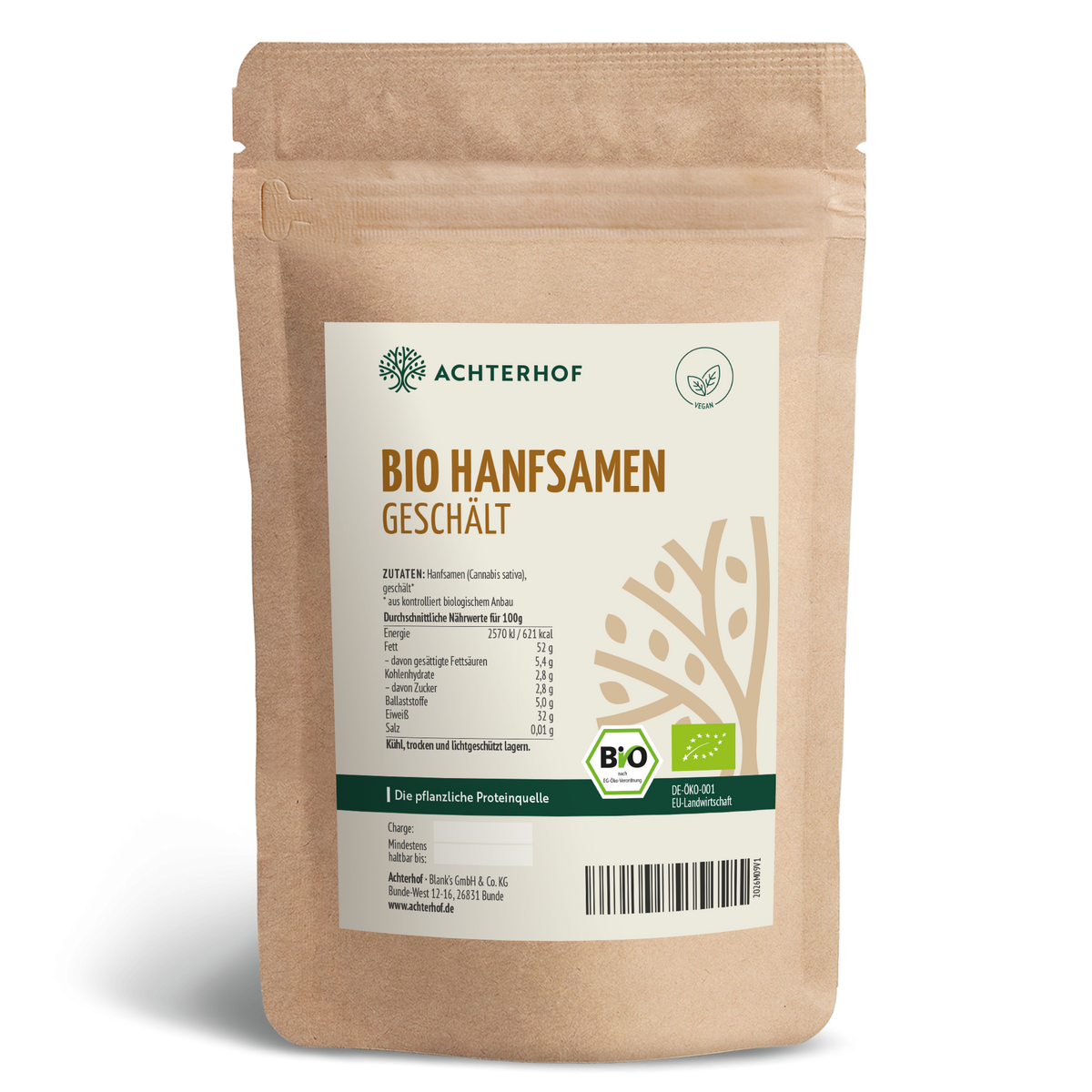 Hanfsamen geschält Bio (250g)