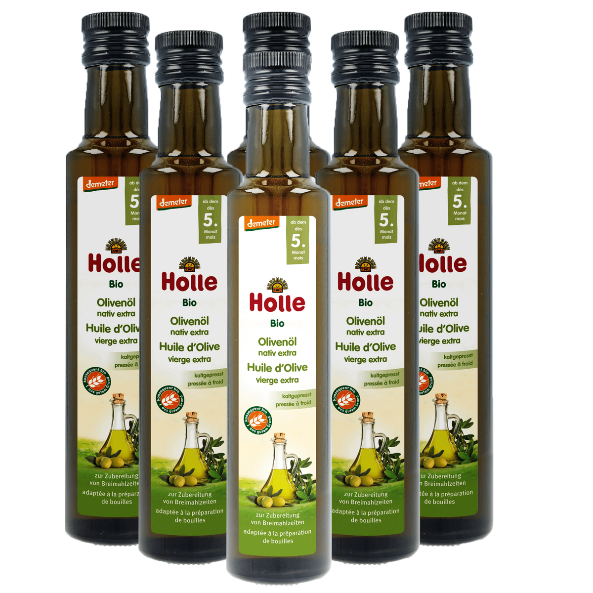6er Pack Bio-Olivenöl nativ extra ab dem 5. Monat (250ml)