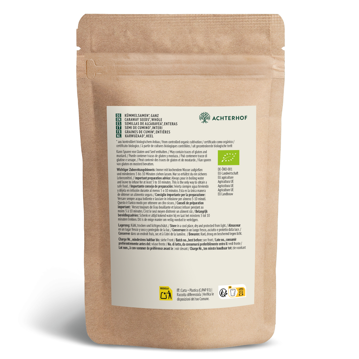 Kümmelsamen ganz  Bio (500g)
