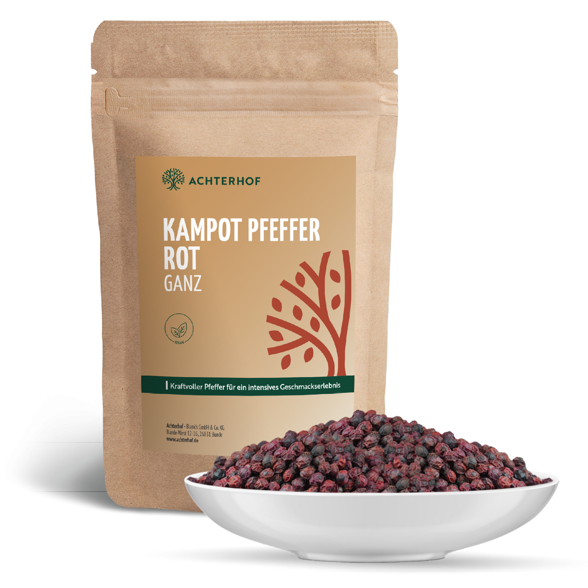 Kampot Pfeffer rot ganz (100g)