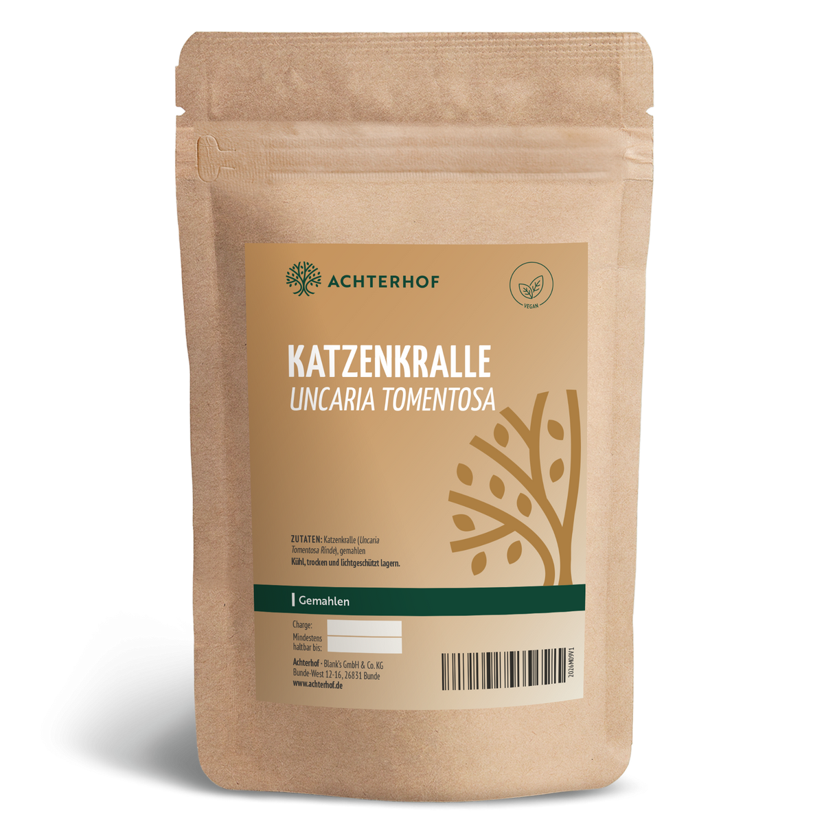 Katzenkralle (Uncaria Tomentosa) gemahlen (500g)