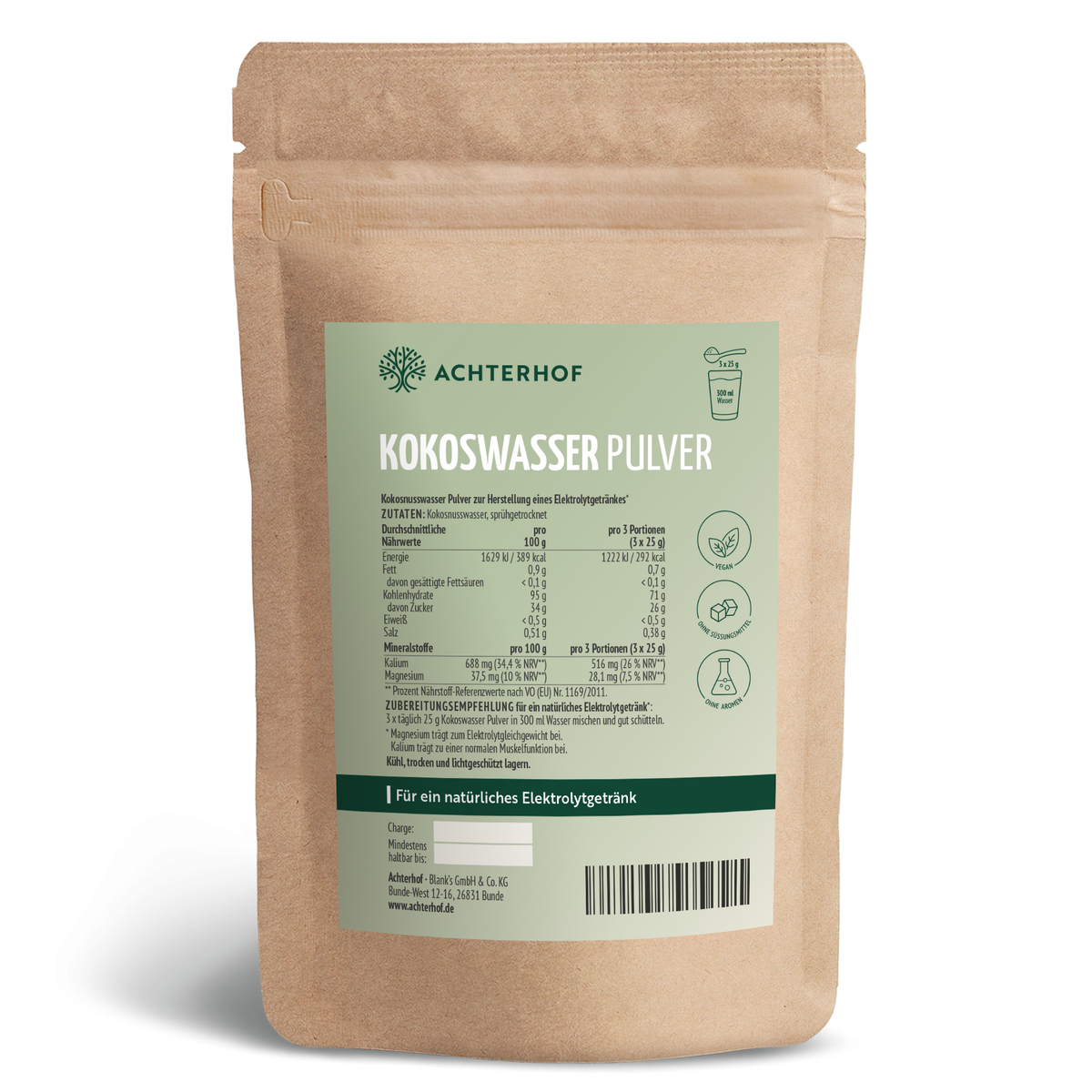 Kokoswasser Pulver (1000g)