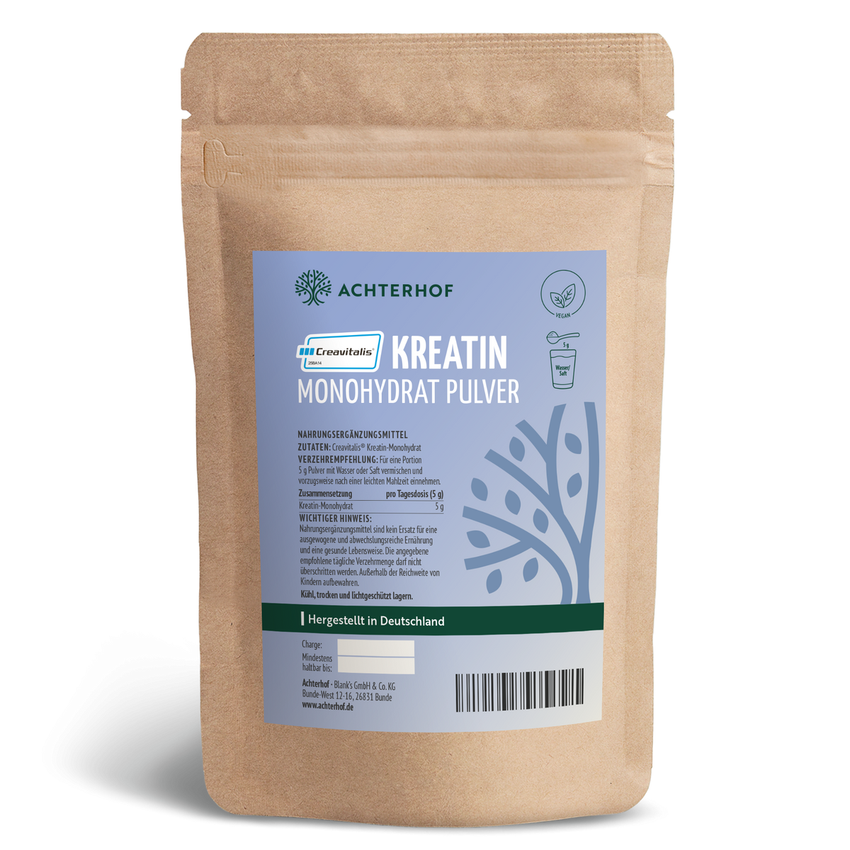 Creavitalis® Kreatin Monohydrat Pulver (250g)