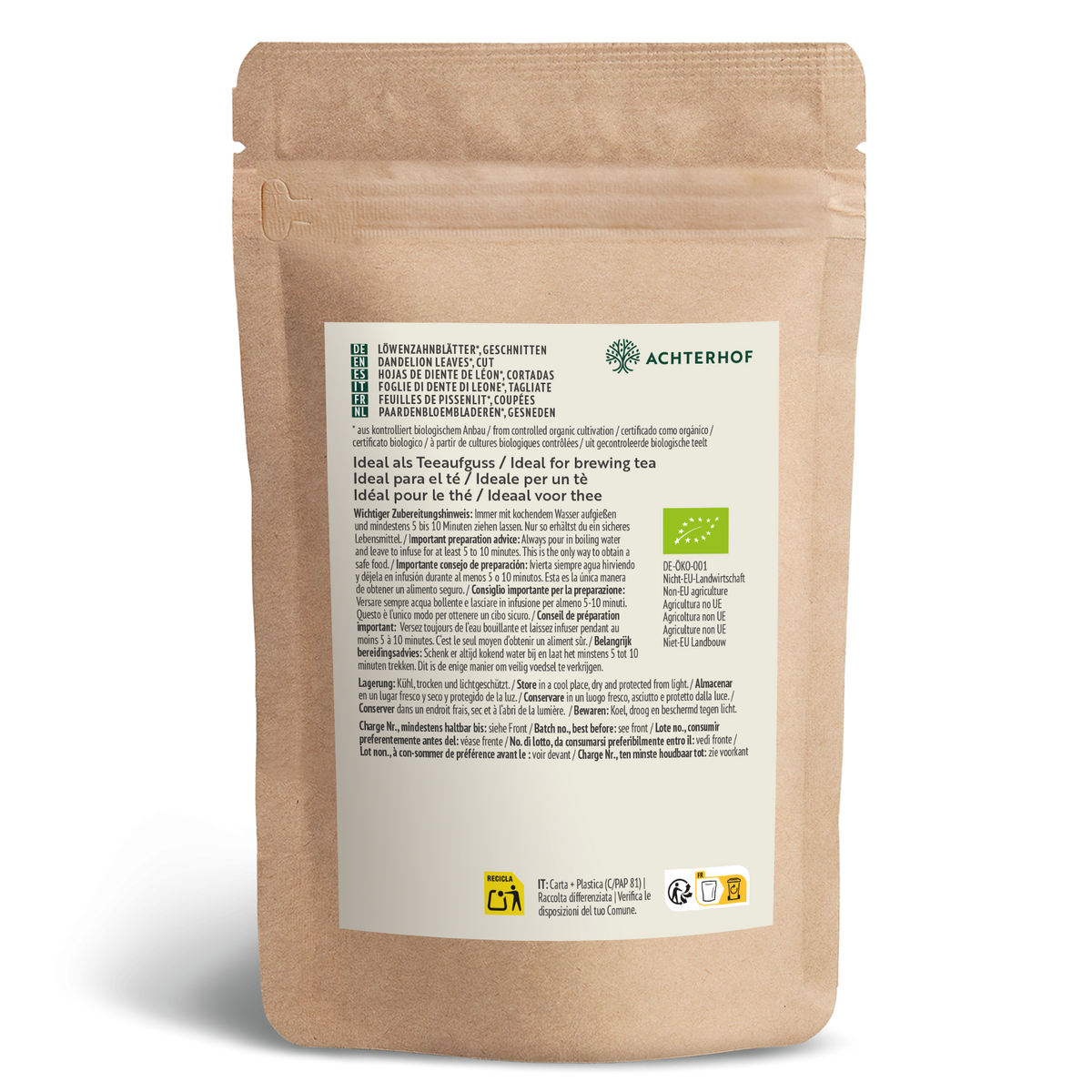 Löwenzahnblätter geschnitten Bio (100g)