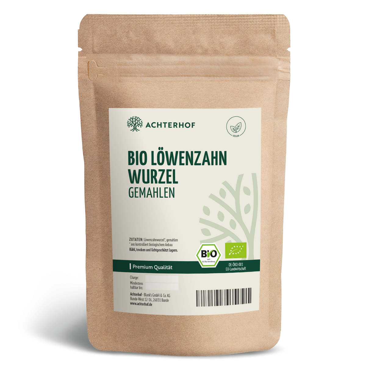Löwenzahnwurzel Pulver Bio (250g)