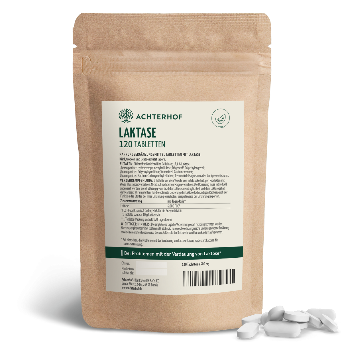 Laktase Tabletten (120 Tabletten)