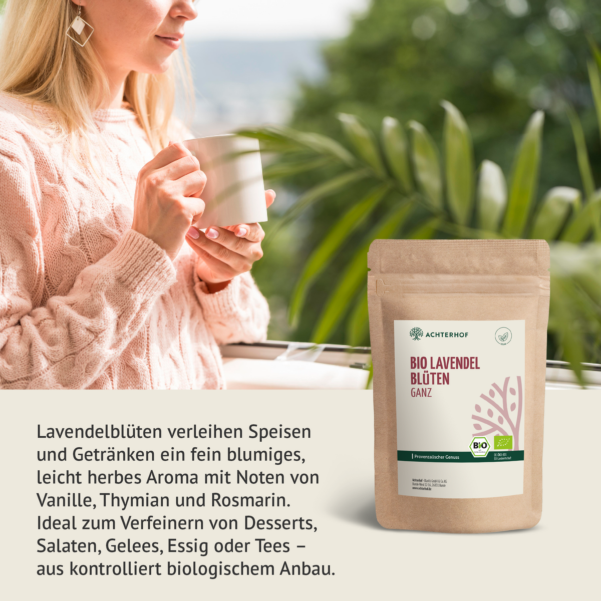 Lavendelblüten ganz Bio (500g)