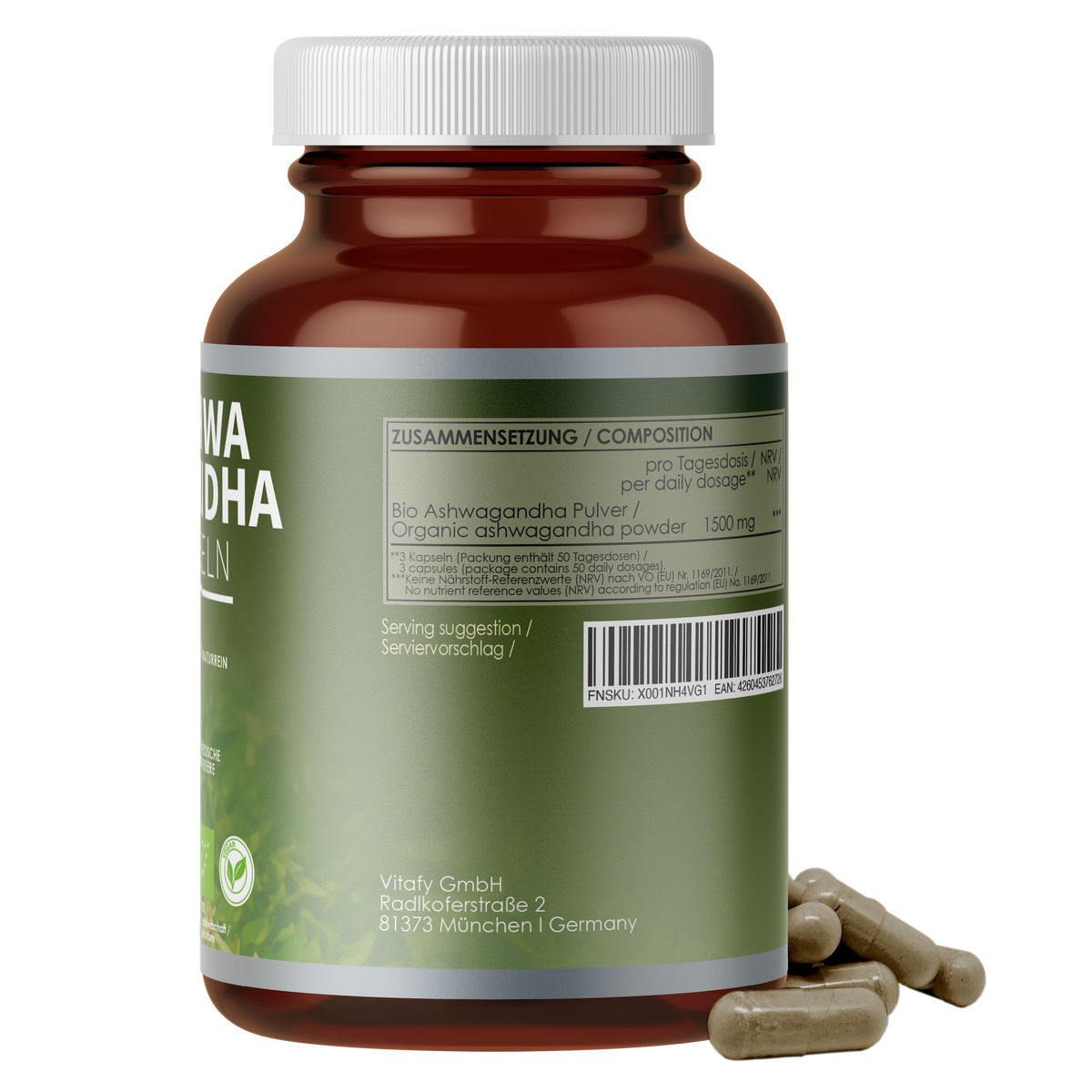 Bio Ashwagandha Kapseln (150 Kapseln)