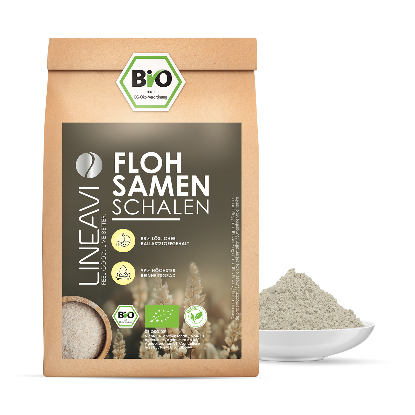 Bio Flohsamenschalen (1000g)