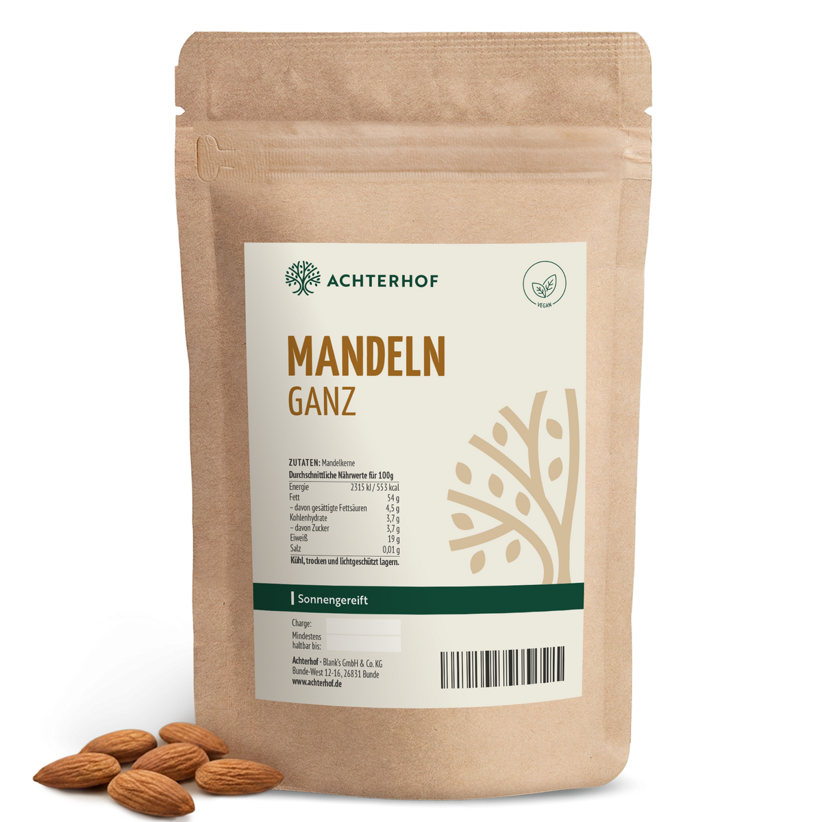 Mandeln ganz (1000g)