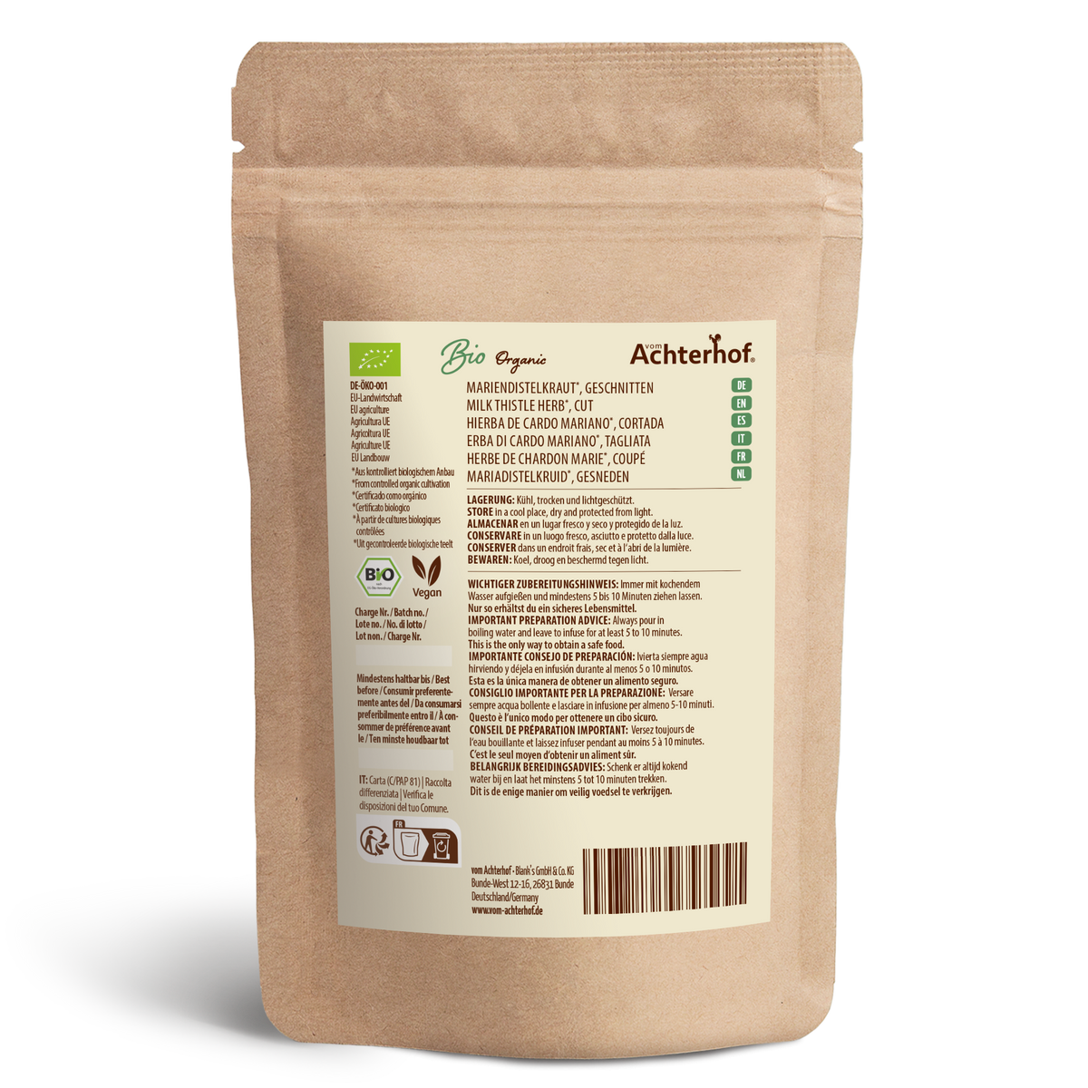 Mariendistelkraut geschnitten Bio (250g)
