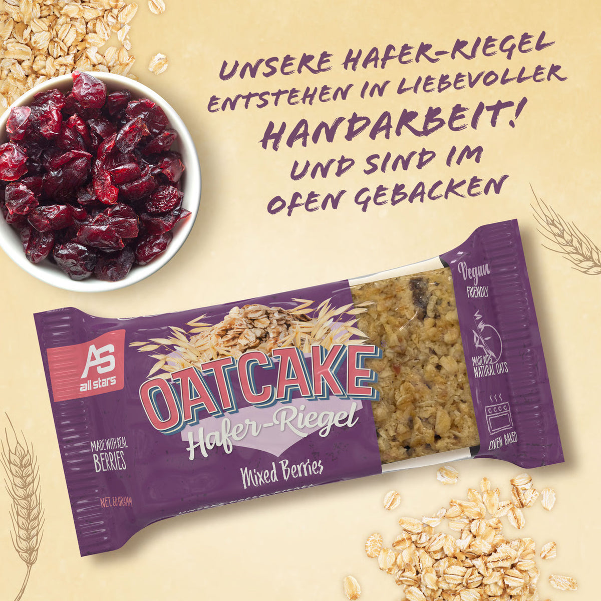 Oatcake (12x80g) Mixed Berries