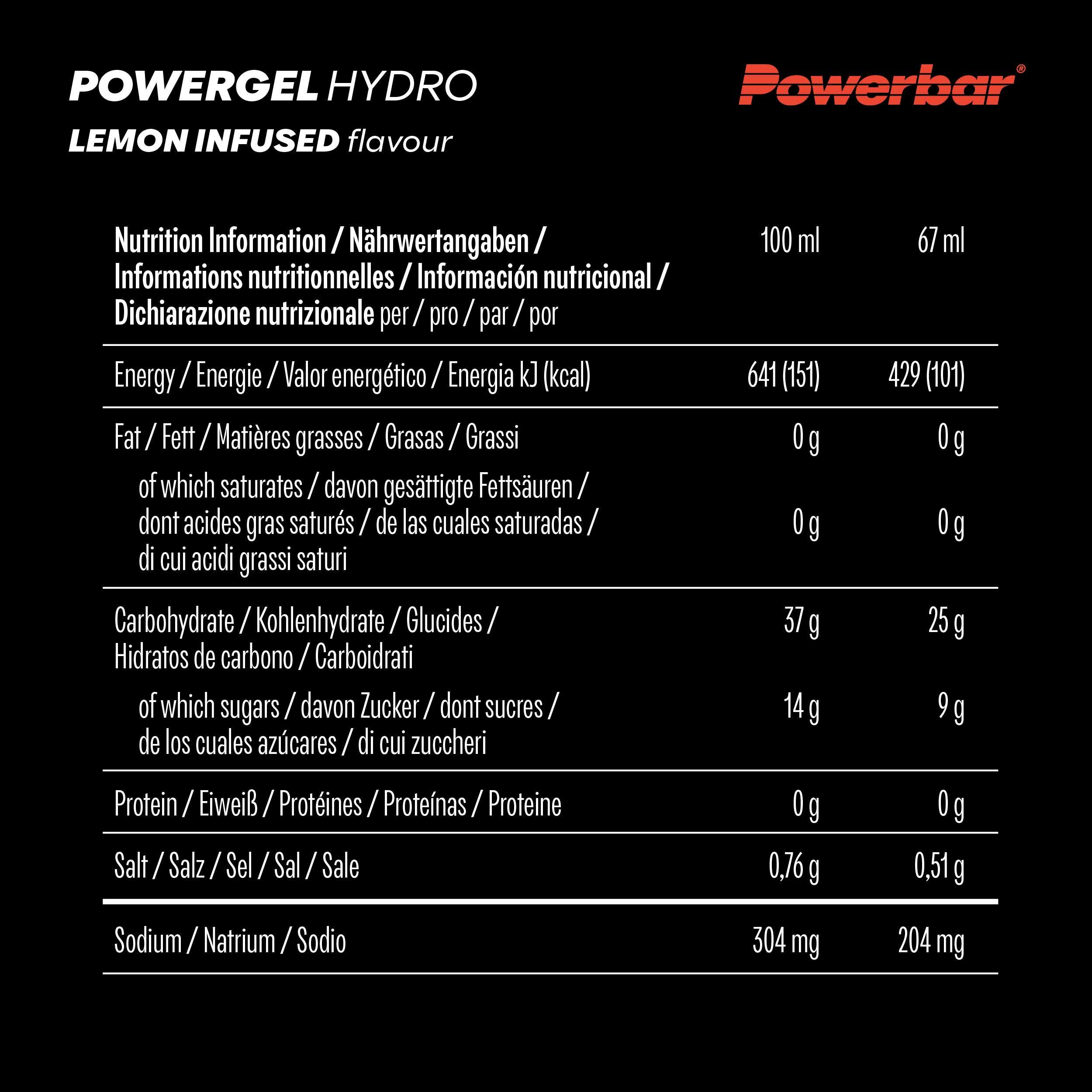 PowerGel Hydro (24x67g) Lemon Infused