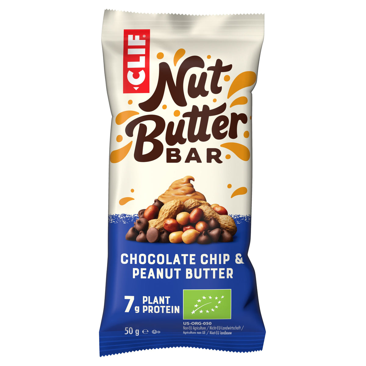 Nut Butter Filled Bar bio (12x50g) Chocolate Chip & Peanut Butter