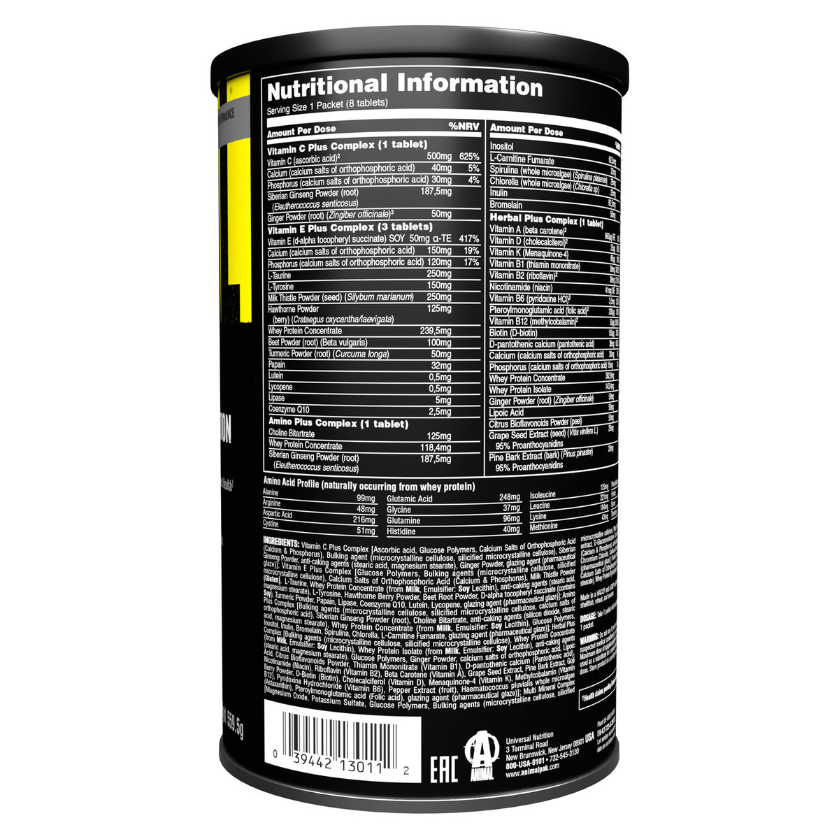 Animal Pak (44 Packs)
