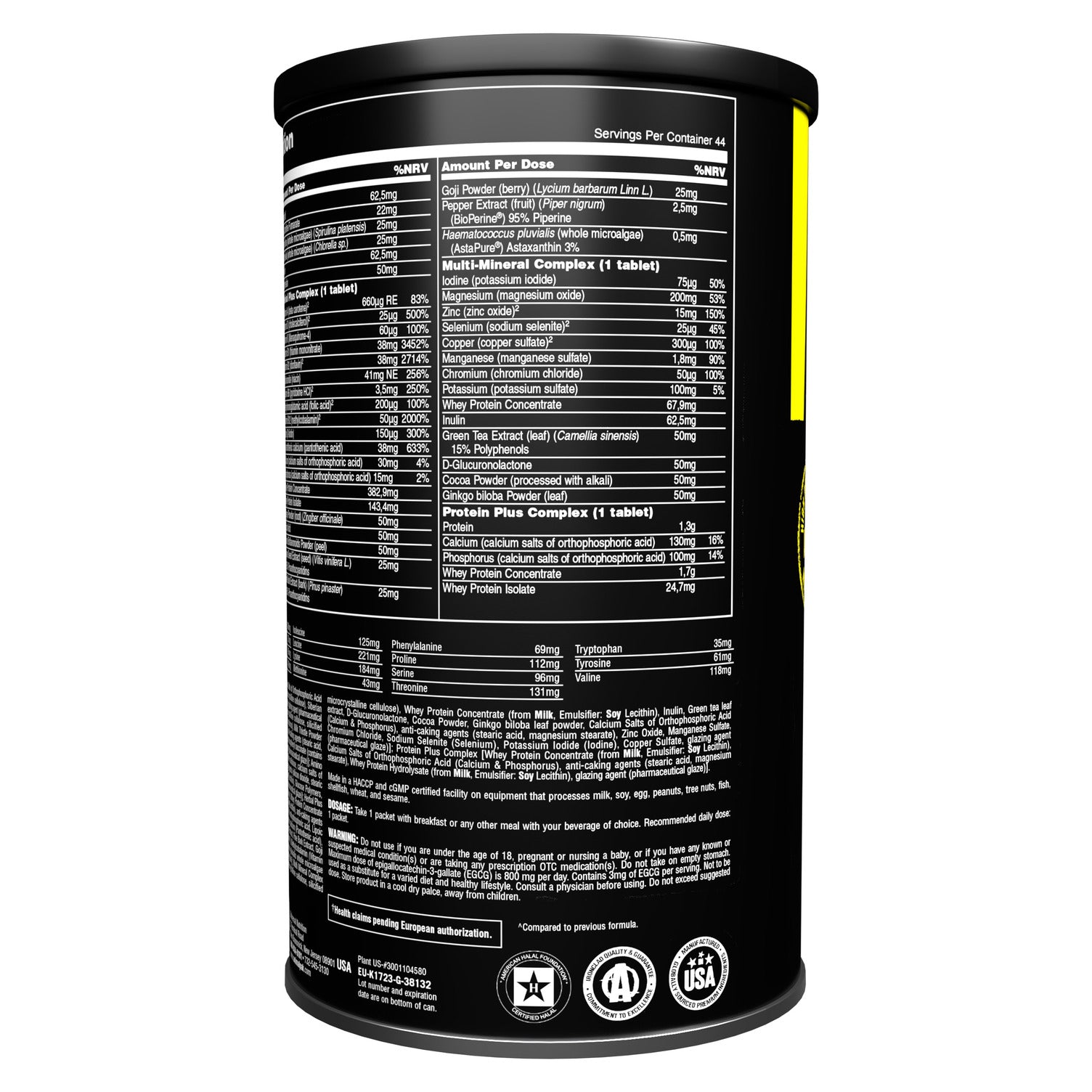 Animal Pak (44 Packs)