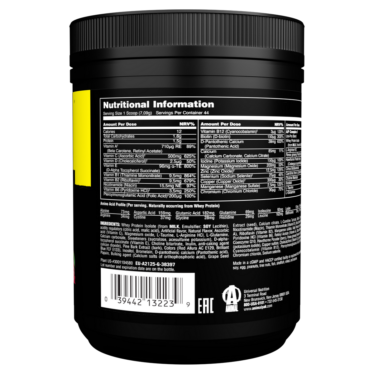 Animal Pak Powder (342g) Cherry Berry