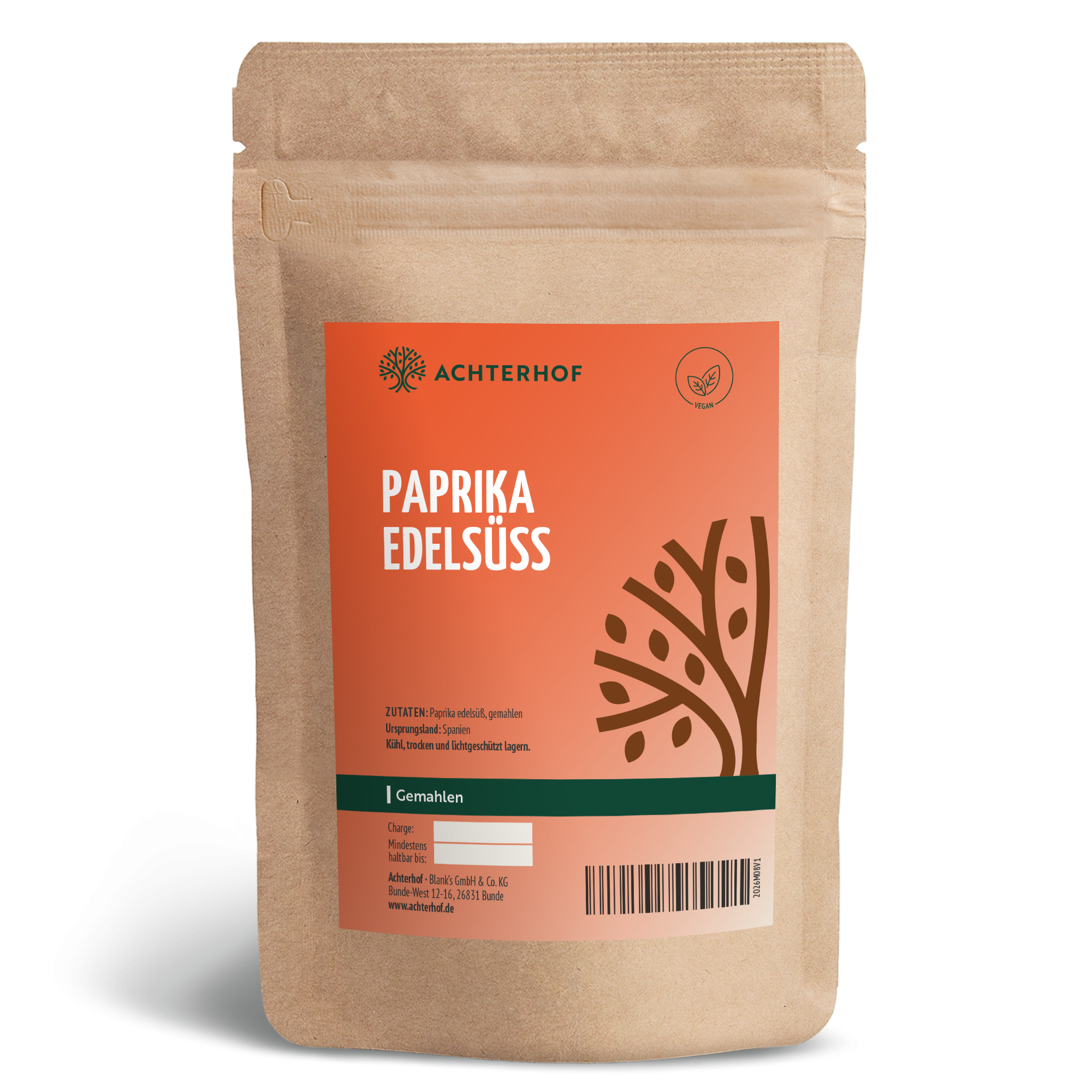 Paprika edelsüß gemahlen (500g)