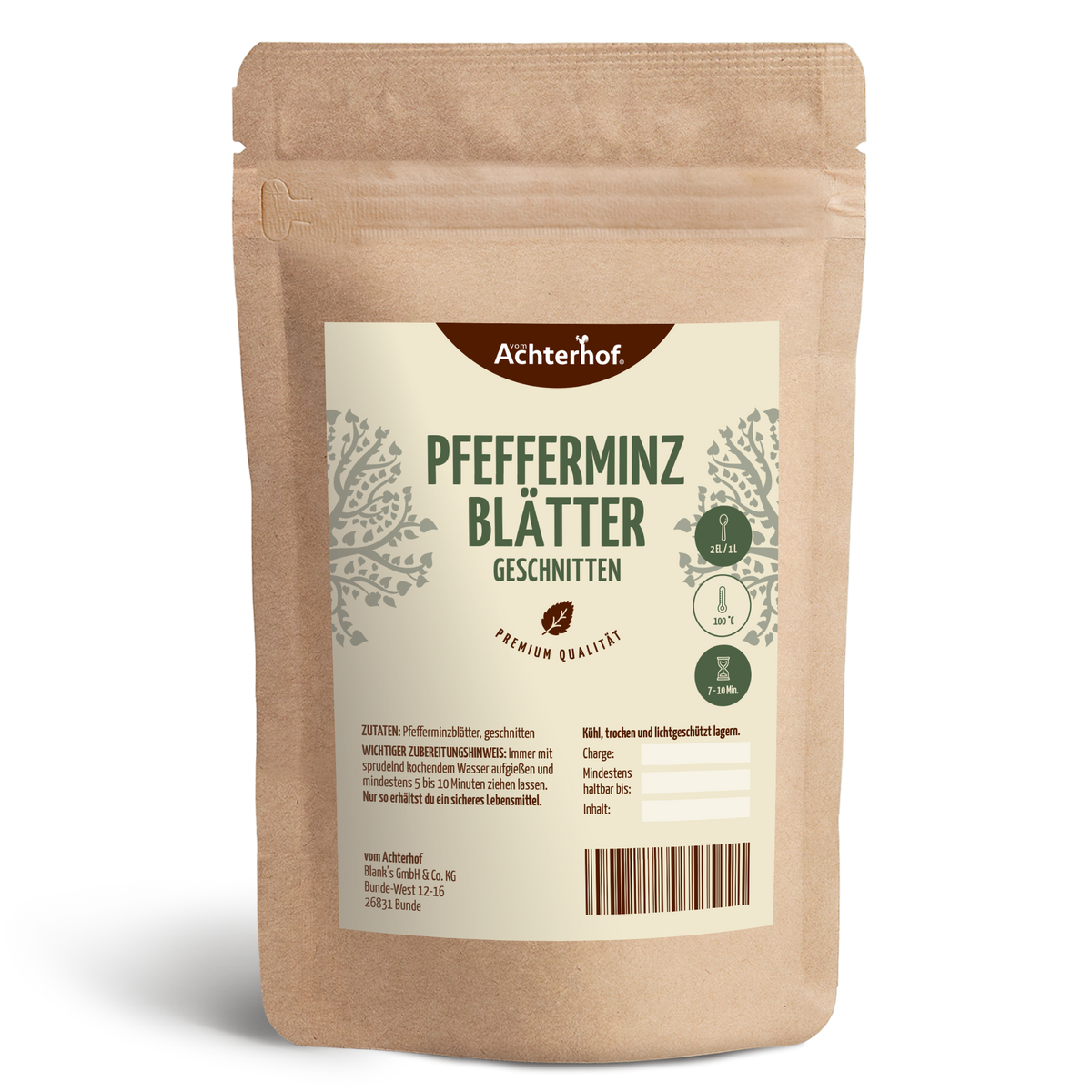 Pfefferminzblätter geschnitten (1000g)
