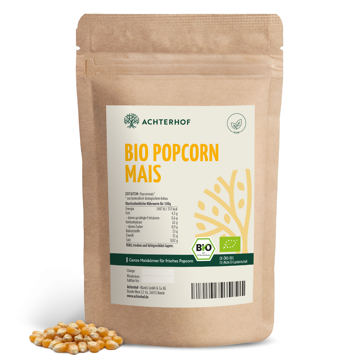 Bio Popcorn Mais (Butterfly) (1000g)