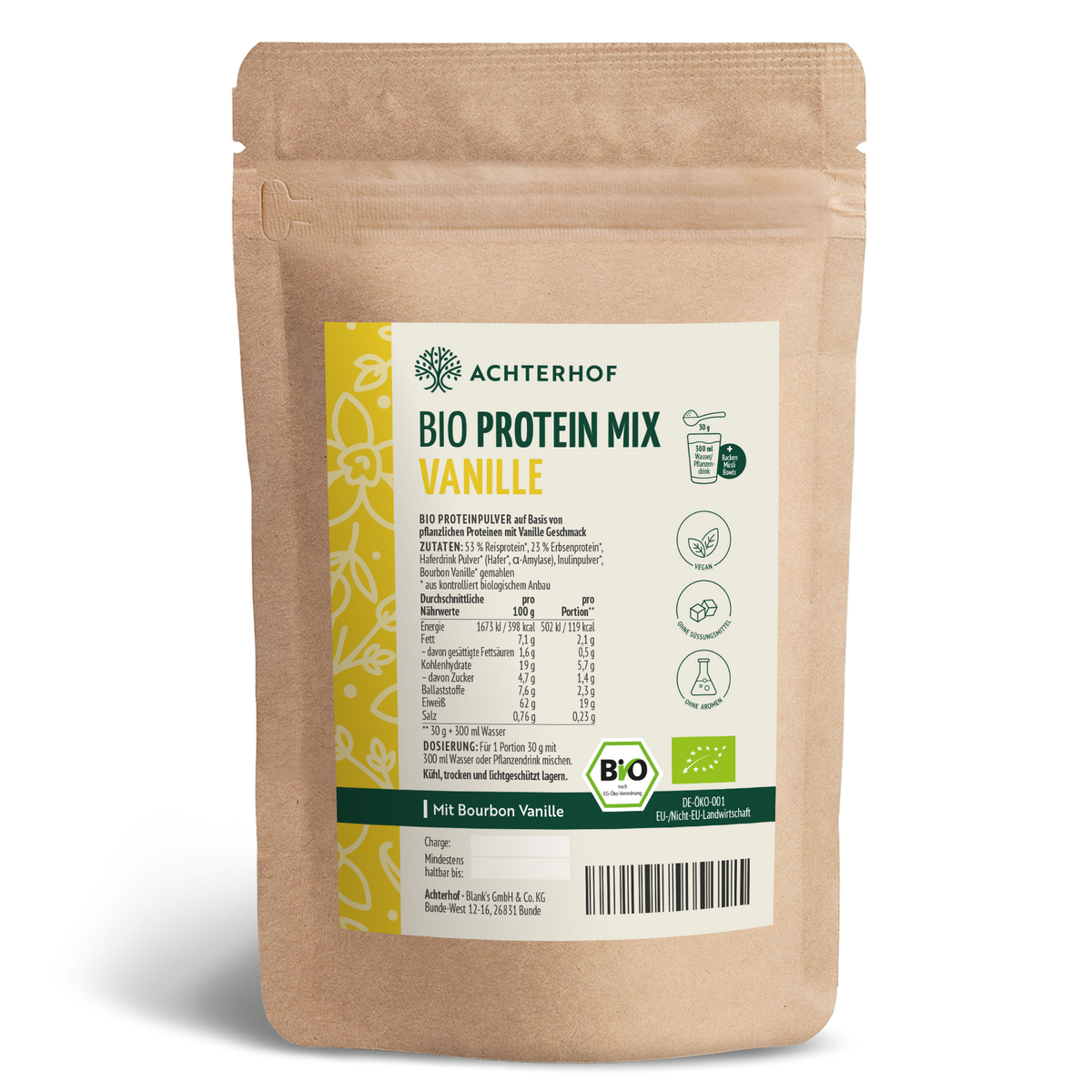 Bio Protein Mix Vanille (500g)