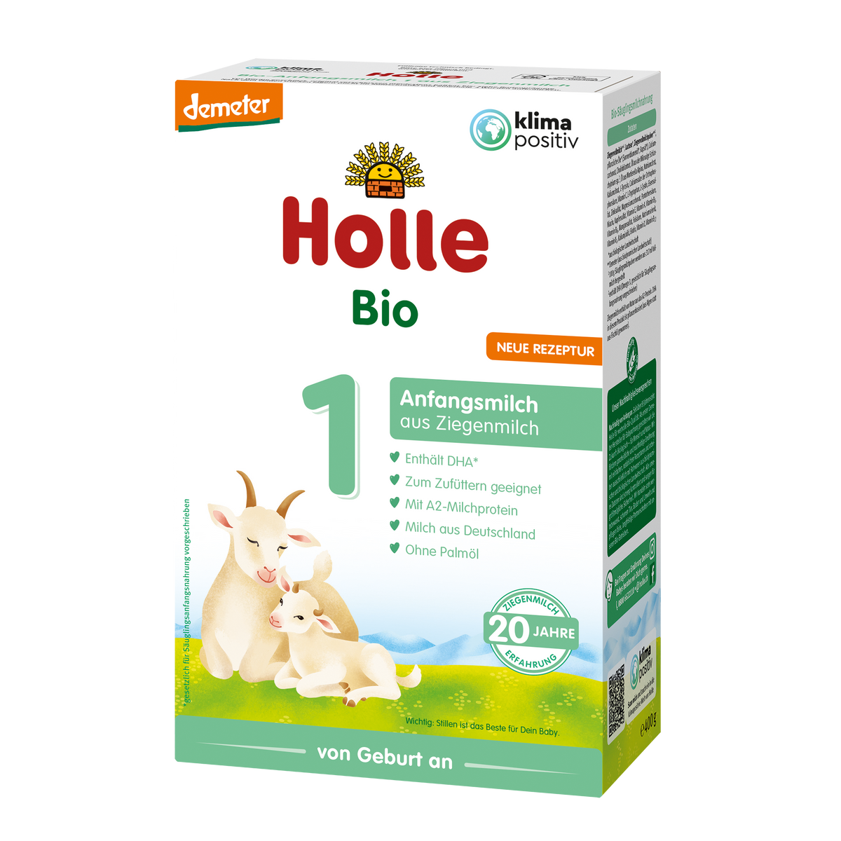 Demeter Anfangsmilch 1 auf Ziegenmilchbasis - 5x400g - von Geburt an