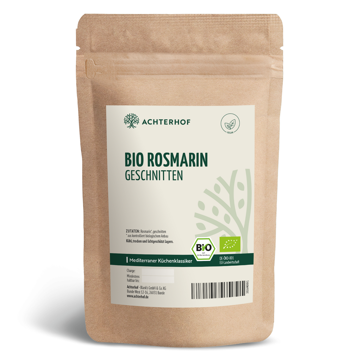 Bio Rosmarin geschnitten (250g)