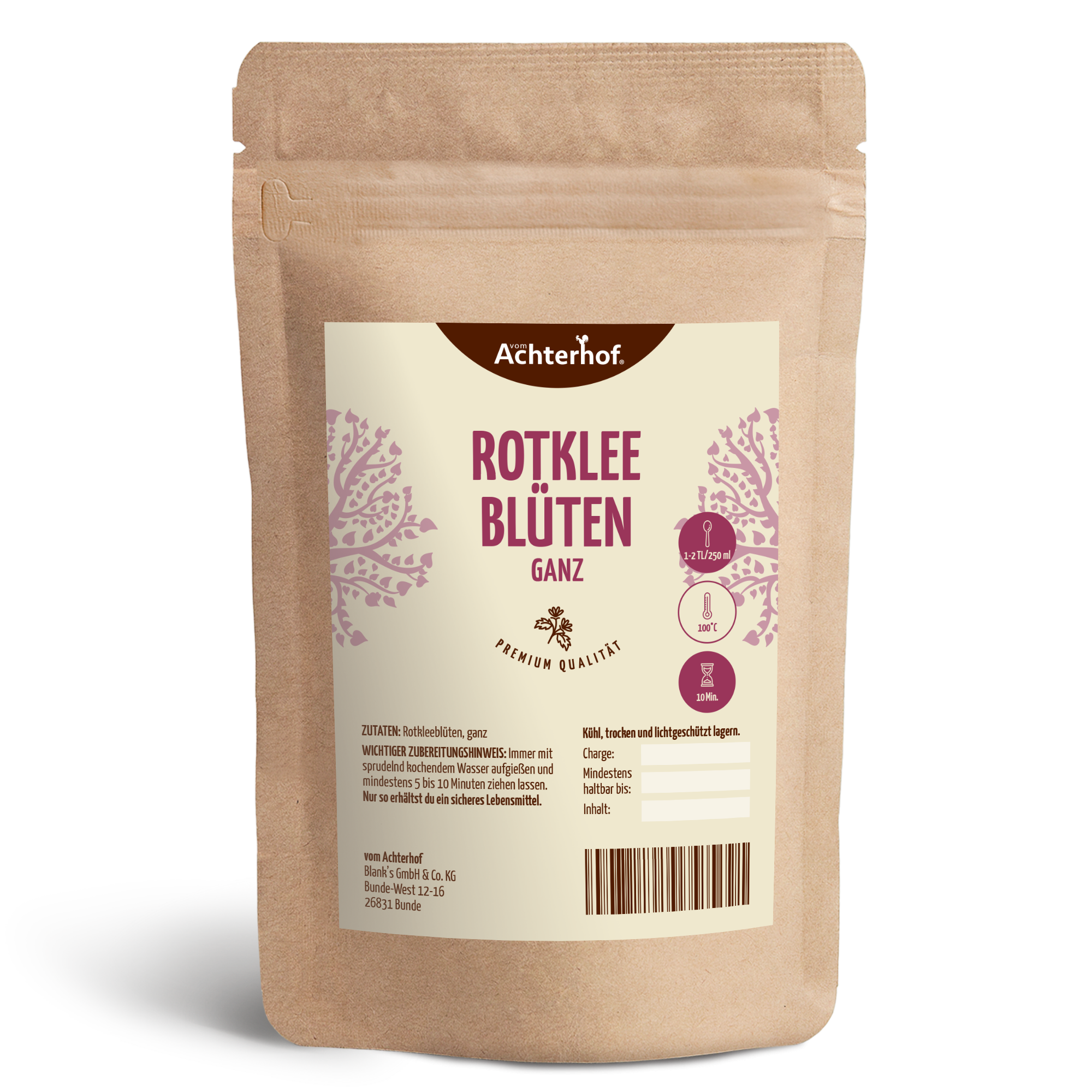 Rotkleeblüten ganz (500g)