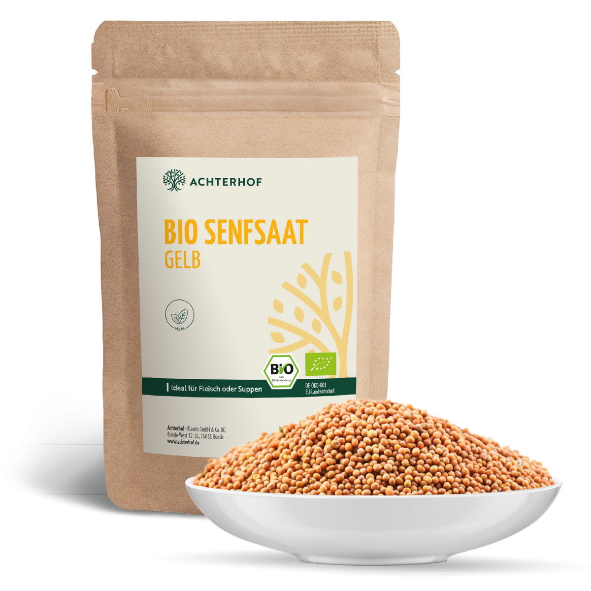 Senfsaat gelb ganz Bio (250g)