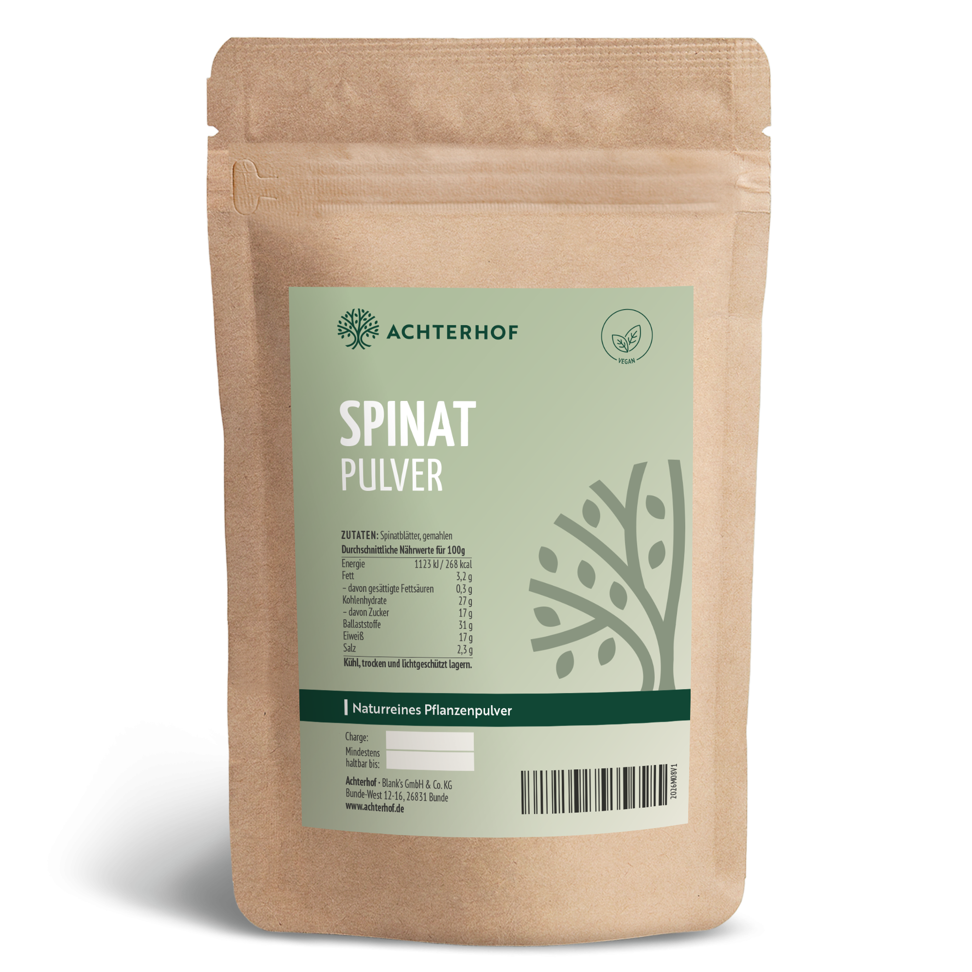 Spinat Pulver (250g)