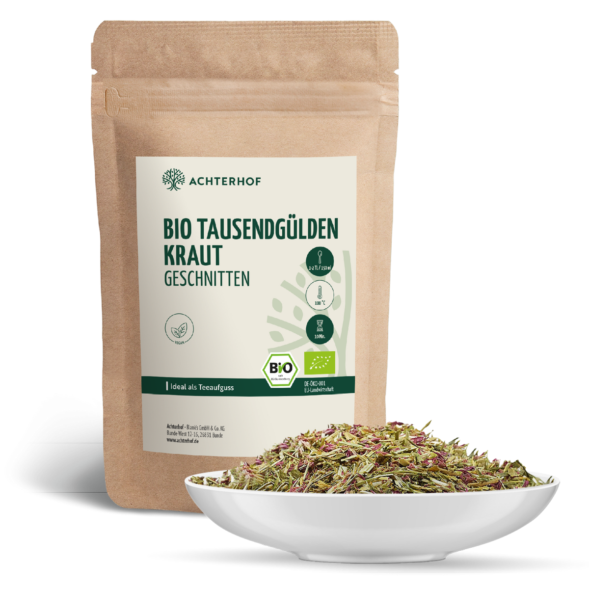 Tausendgüldenkraut geschnitten Bio (500g)